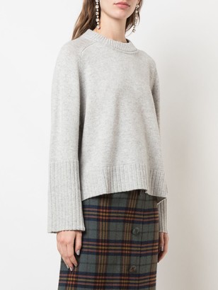 Allude Crew Neck Relaxed-Fit Jumper