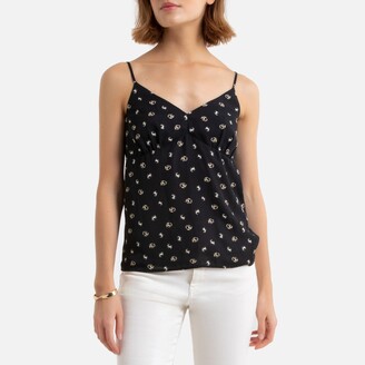 La Redoute Collections Floral Print Cami with V-Neck