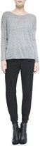 Thumbnail for your product : Vince Lightweight Knit Crewneck Sweater & Jersey Harem Pants