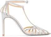 Thumbnail for your product : Giannico Eve 110mm glitter sandals
