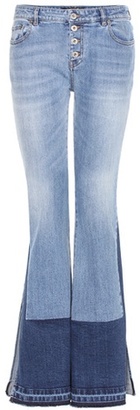 Roberto Cavalli Flared stretch-cotton jeans