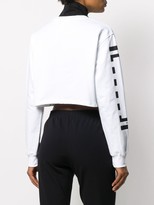 Thumbnail for your product : Wolford Logo Cropped Sweatshirt