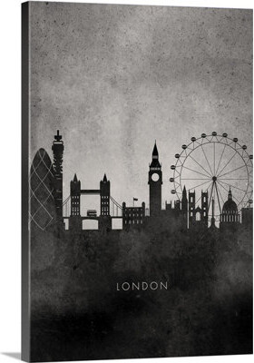 Canvas On Demand 'Minimalist London Skyline' by Circle Art Group Graphic Art on Canvas