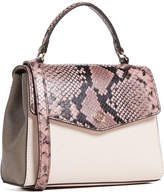 Thumbnail for your product : Tory Burch Robinson Mixed Material Top Handle Satchel