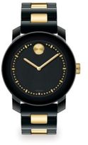 Thumbnail for your product : Movado Bold Ceramic & Goldtone IP Stainless Steel Watch/Black