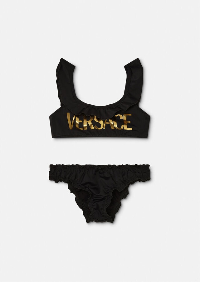 Versace Children Versace Logo Kids Bikini Set ShopStyle Girls' Swimwear