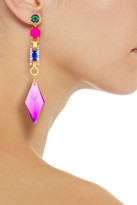 Thumbnail for your product : Elizabeth Cole 24-karat Gold-plated Crystal Earrings
