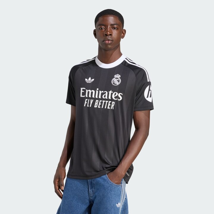 adidas Real Madrid 25/26 Third Goalkeeper Jersey Black M Mens