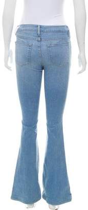 Frame Mid-Rise Flared Jeans