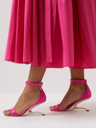 Alexander McQueen Arc Leather Sandals - Pink - ShopStyle