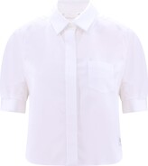 Cotton shirt with balloon sleeves 