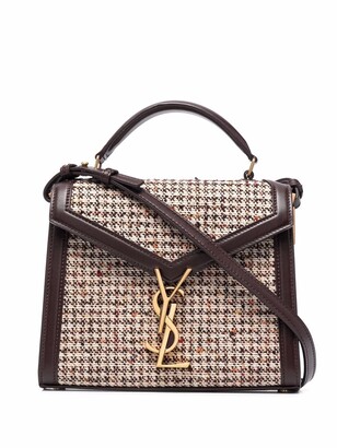 cassandra leather trim raffia tote