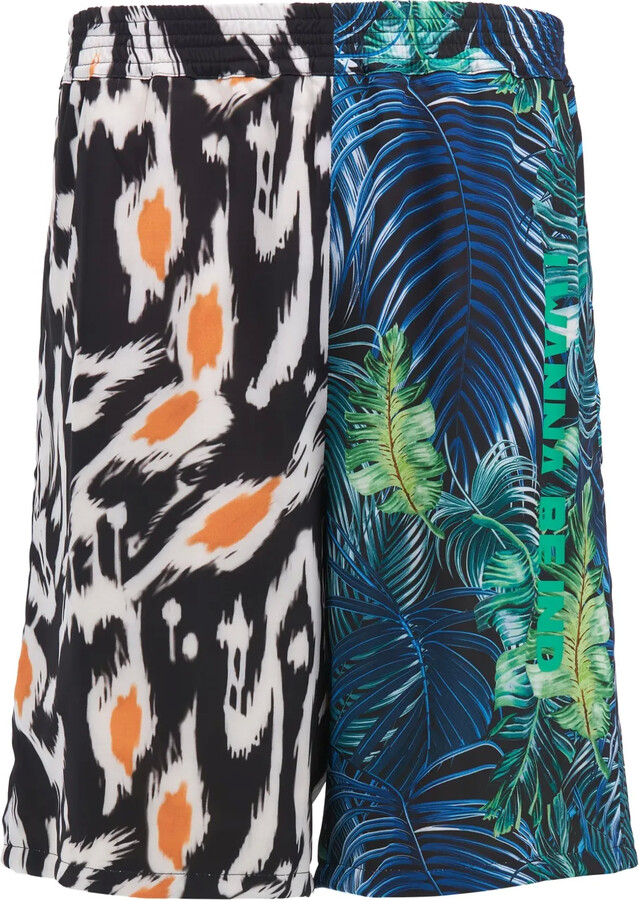 INDACUM Botanical-Print Shorts