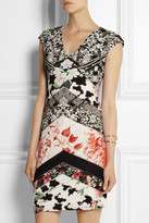 Thumbnail for your product : Roberto Cavalli Printed stretch-satin jersey mini dress
