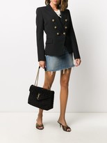 Thumbnail for your product : Saint Laurent Distressed Denim Skirt