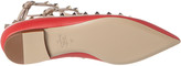 Thumbnail for your product : Valentino Rockstud Caged Leather Ballerina Flat