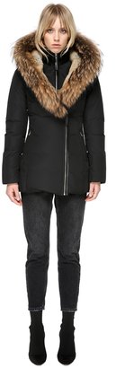Mackage Akiva Winter Down Coat With Fur Lined Hood In Black