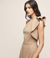 Thumbnail for your product : Reiss SELIKA ONE-SHOULDER COCKTAIL DRESS TRUE CAMEL