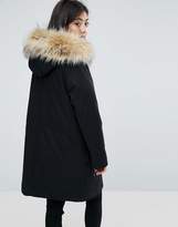 Thumbnail for your product : ASOS Petite Parka With Detachable Faux Fur Liner