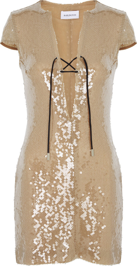 16 Arlington Seer Sequin Mini Dress