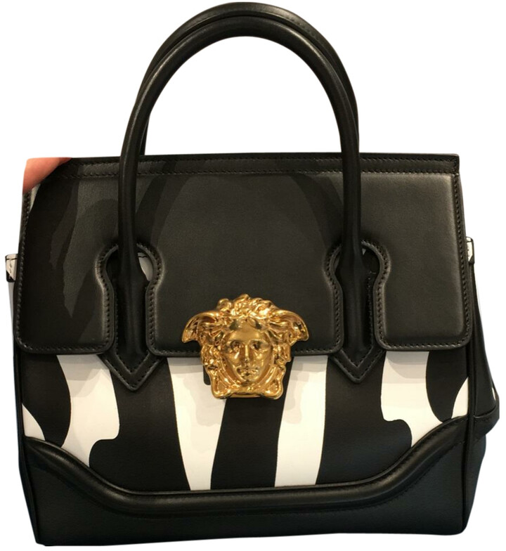 Versace Palazzo Empire Black Leather Handbags - ShopStyle Bags