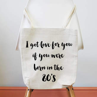 Parkins Interiors I Got Love For The 80's. Ladies Tote Shopping Bag