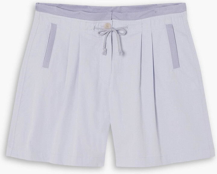 PARADISED Valley pleated cotton-twill shorts