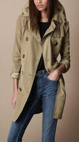 Thumbnail for your product : Burberry Hooded Taffeta Trench Coat