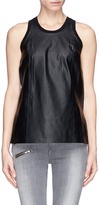 Thumbnail for your product : Helmut Lang 'Tilt' leather panel jersey tank top