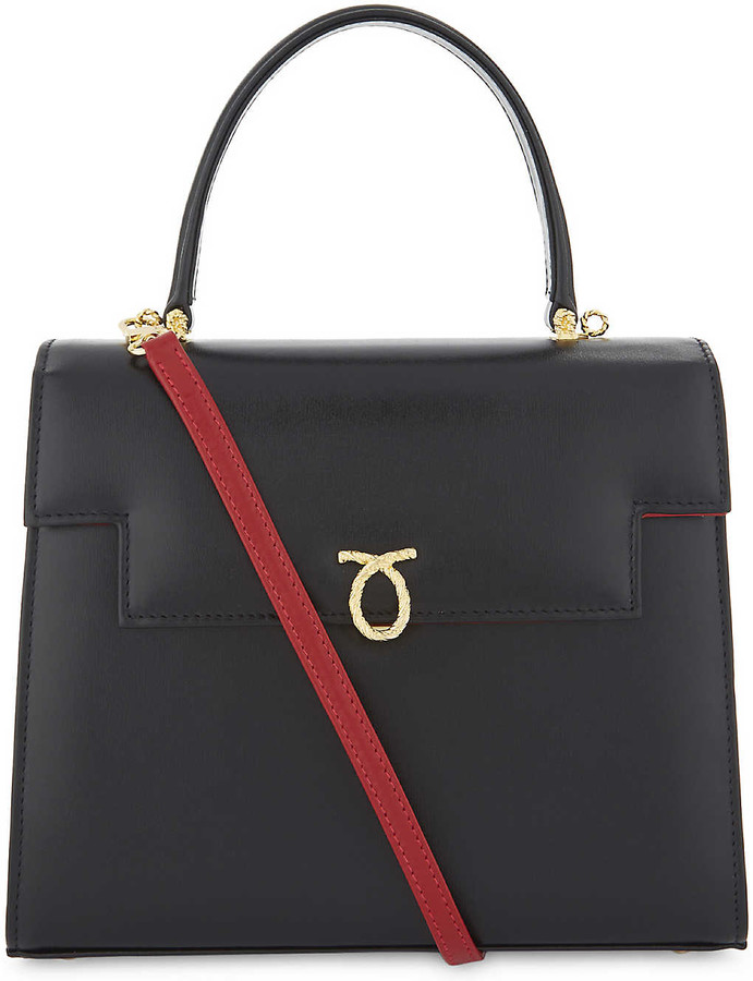 Launer Traviata leather top handle bag ShopStyle