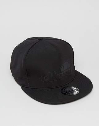 Ellesse Snapback Cap With Tonal Logo In Black