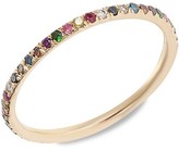 Thumbnail for your product : Ileana Makri Classic 18K Rose Gold & Multi-Stone Thread Rainbow Ring