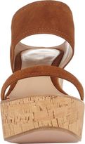 Thumbnail for your product : Gianvito Rossi Double-Band Platform Wedge Slides-Nude