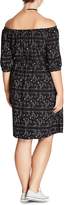 Thumbnail for your product : City Chic Pretty Vine Print Off-the-Shoulder Dress