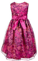 Thumbnail for your product : Jayne Copeland 7-12 Sheer-Overlay Printed Dress