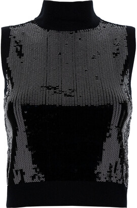 Michael Kors Women's Logo-Print Chain Split-Neck Top, Regular & Petite -  Macy's