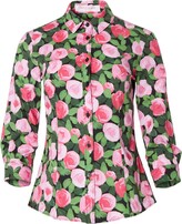 Floral-Print Button-Down Shirt 