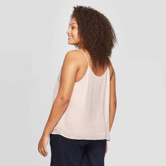 A New Day Women's Plus Size V-Neck Woven Tank Top