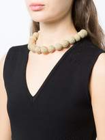 Thumbnail for your product : Carolina Herrera raffia beads necklace