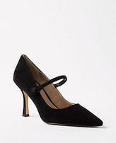 Thumbnail for your product : Ann Taylor Suede Mary Jane Pumps