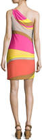 Thumbnail for your product : Trina Turk Faraway One-Shoulder Abstract Jersey Dress, Multicolor
