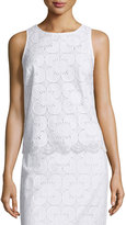 Thumbnail for your product : Trina Turk Sleeveless Lace Scalloped-Hem Top