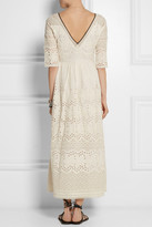 Thumbnail for your product : Hampton Sun Talitha Broderie anglaise cotton maxi dress