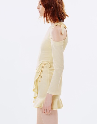Rebecca Vallance Billie Tie Frill Mini Dress