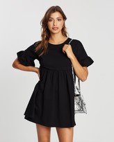 Thumbnail for your product : Atmos & Here Atmos&Here - Women's Black Mini Dresses - Eimear Smock Dress - Size 16 at The Iconic