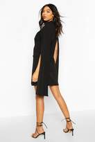 Thumbnail for your product : boohoo Tall Double Breasted Cape Blazer Dress