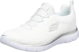 skechers ladies silver shoes