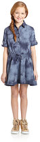 Thumbnail for your product : DKNY Girl's Tie-Dyed Denim Dress