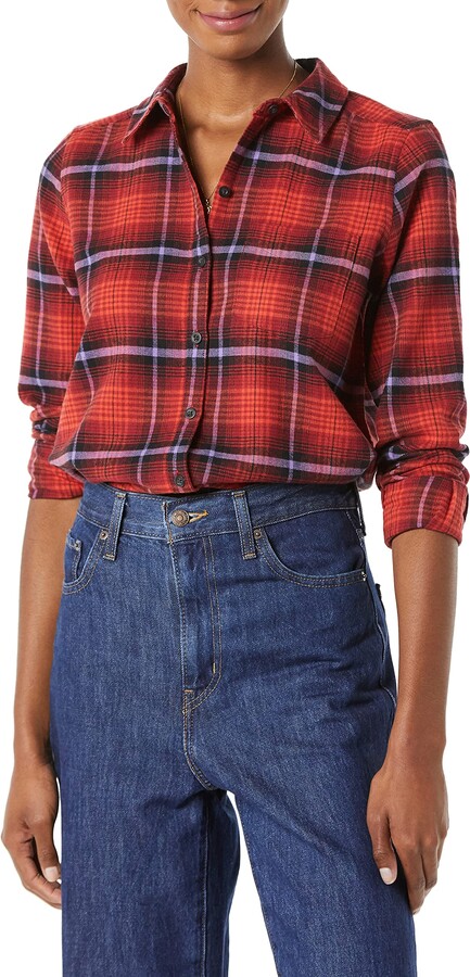 Plaid Tunic Red | Shop the world's largest collection of fashion 