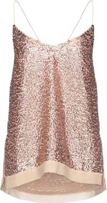 copper sequin top